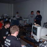 Jered (ghazi) and Mike (Hellishangel) playing some Dreamcast Dead or Alive 2 style. 