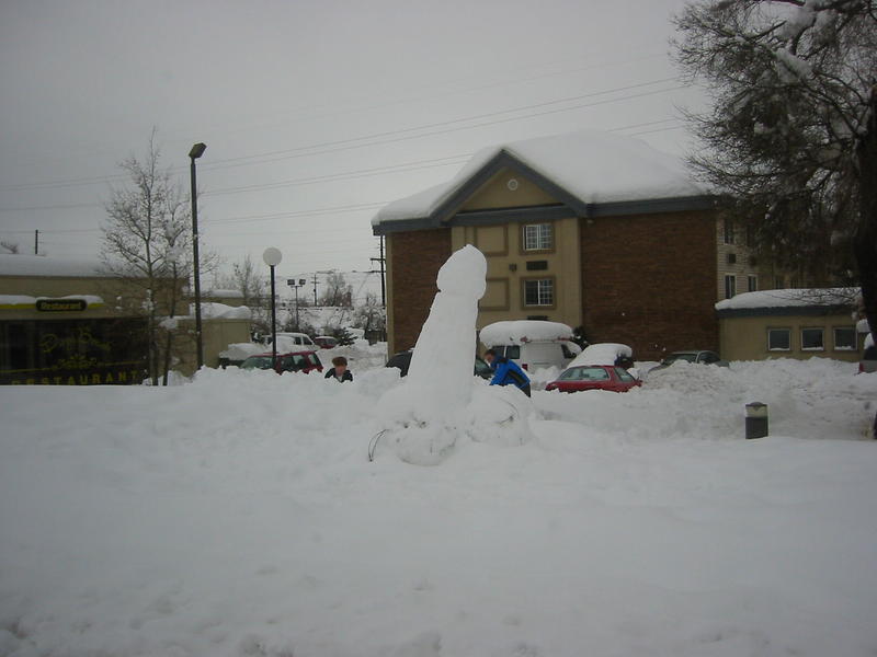 THE GIANT SNOW PENIS